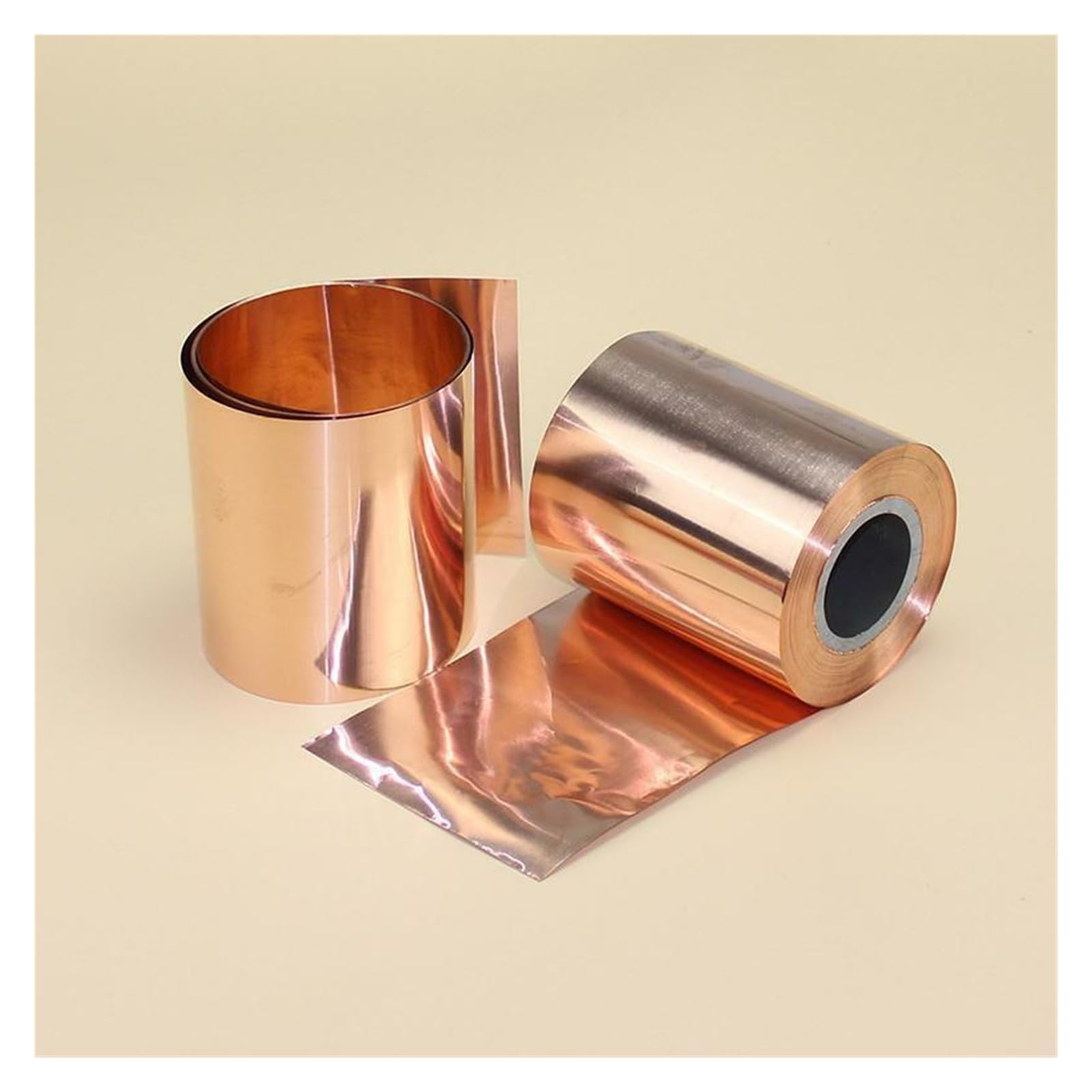 Kupferblechrolle, Copper Foil Shielding Sheet Double Sided Conductive Roll 0.01-0.6x7-200x100-5000mm(0.6x50x1000mm)