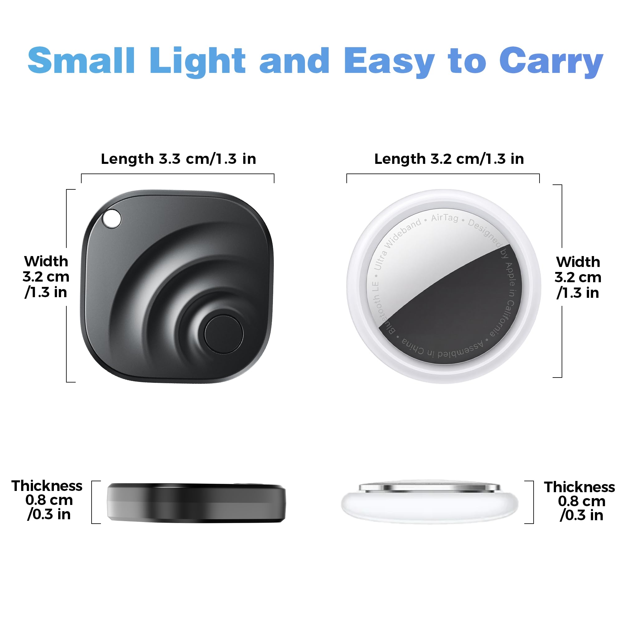 Air Tags pour Android, Air Tags-Lot de 4 étiquettes de suivi d'air avec 6 étuis, autonomie de 2 ans, traqueurs Google et Apple Find pour l'application Google Find Hub et Apple Find My, traqueur de
