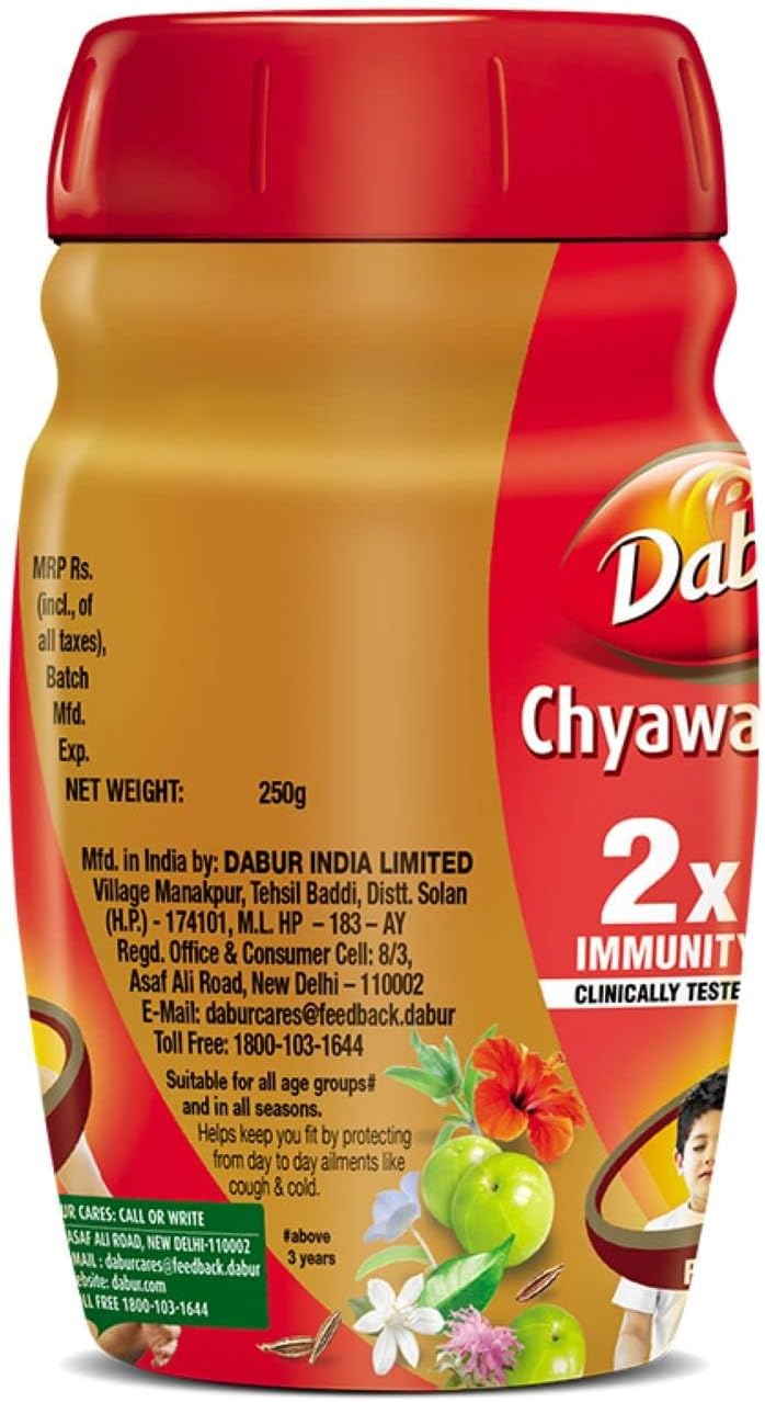 Dabur Chyawanprash: 2X Immunity, helps Build Strength and Stamina-250g