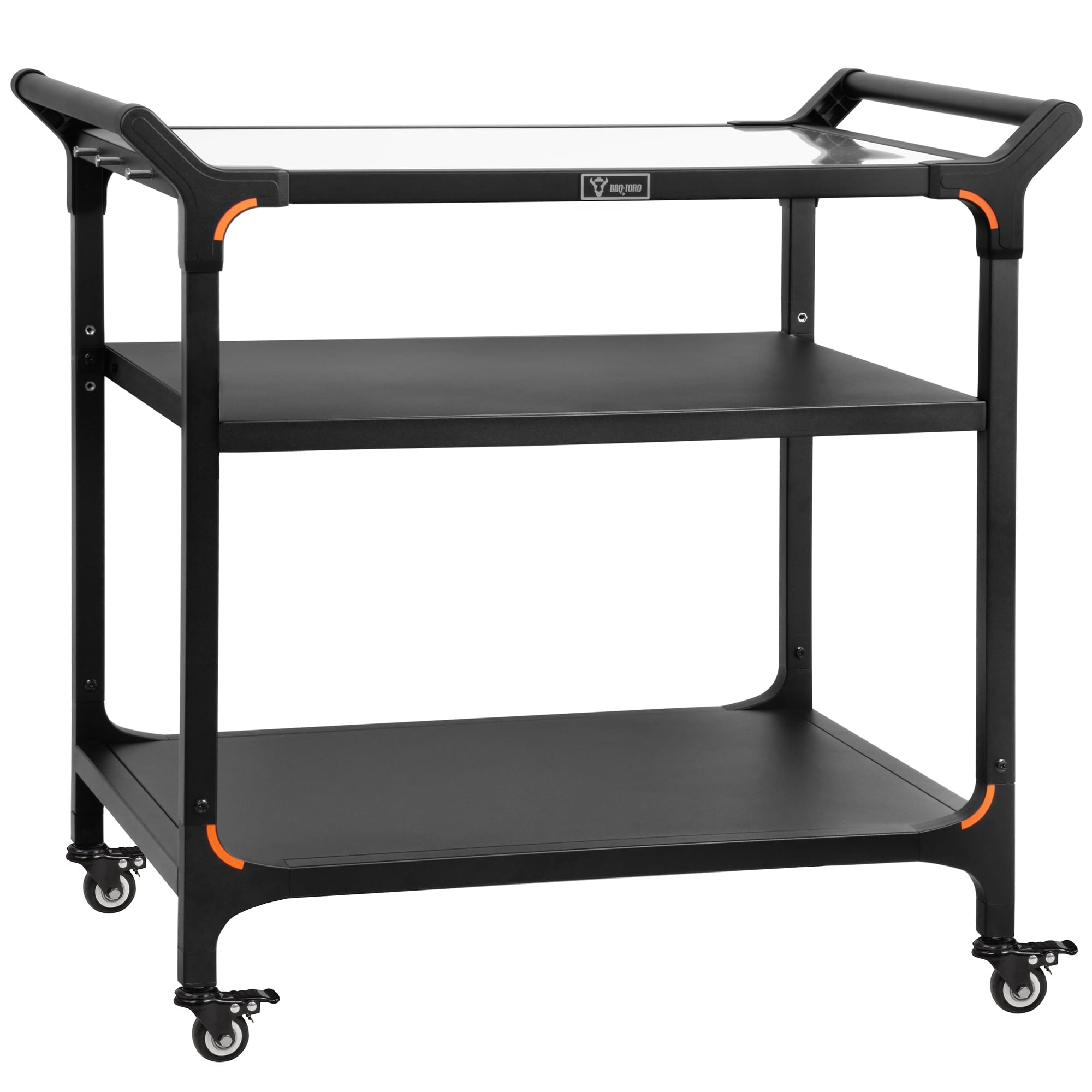 Carrello Per Barbecue BBQ-Toro 80x65.5x86.5 Cm - Con Ripiano, Cassetto E Ruote Per Esterni - Foto 10