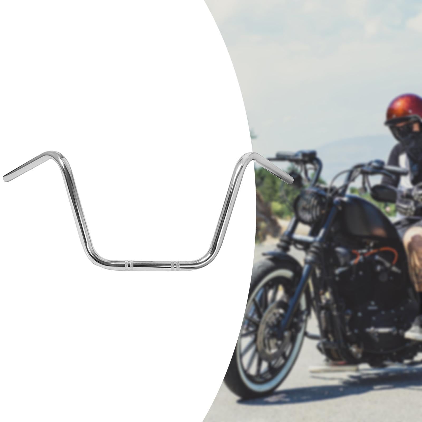 Manubrio per Moto Premium Da 10" Upgrade, 22mm argento