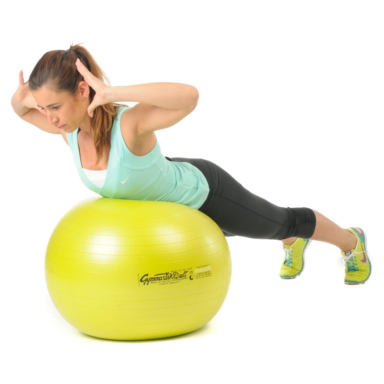Pezzi ball MAXAFE 75 cm z miską na piłkę jasnoniebieska