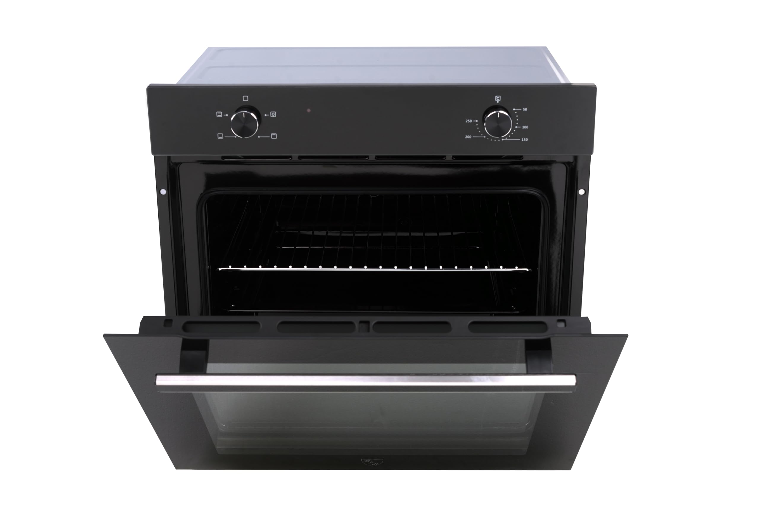 K&H Einbau-Backofen 60 cm Autark 75 l Energieeffizienzklasse A Full-Black-Design