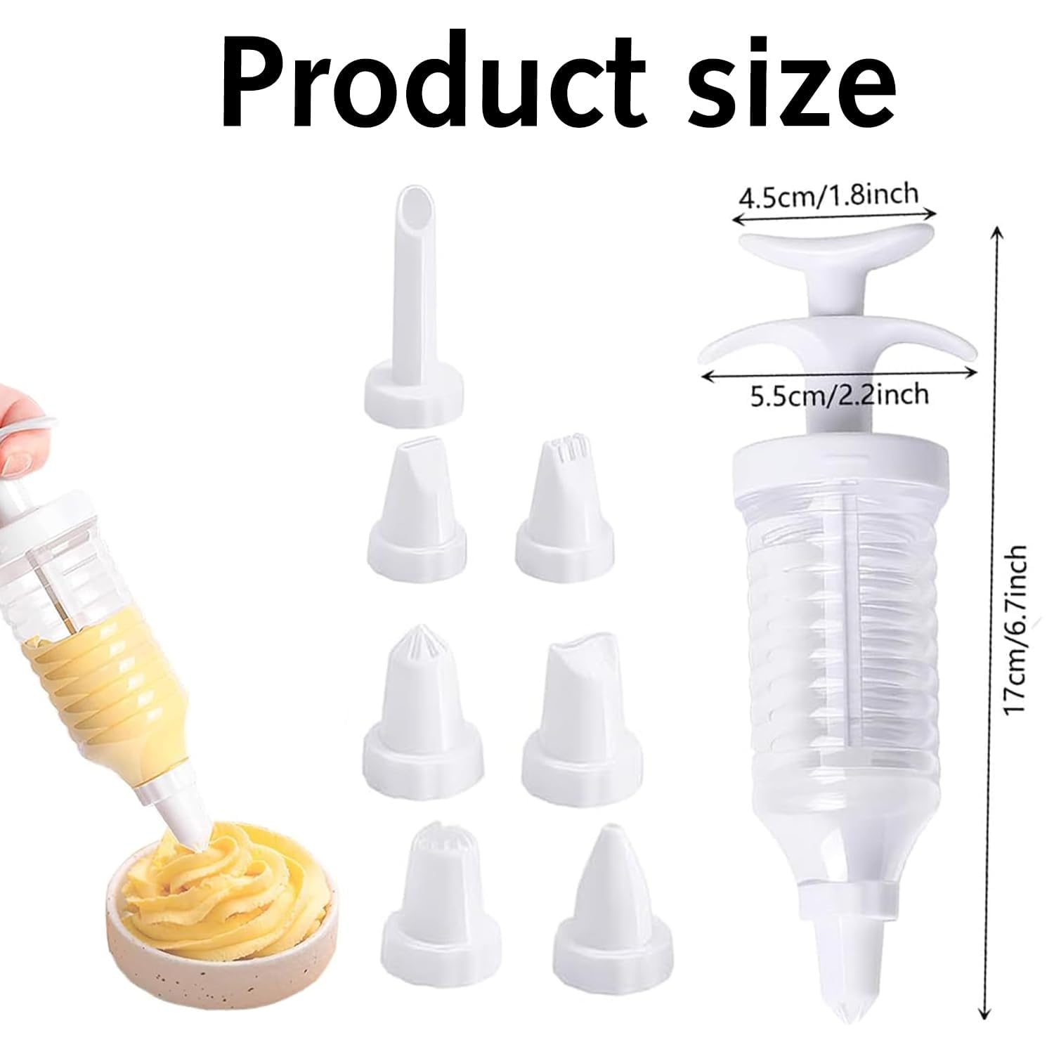 Seringue à Glaçage, Kit De Piping à Gâteau, Kit De Piping