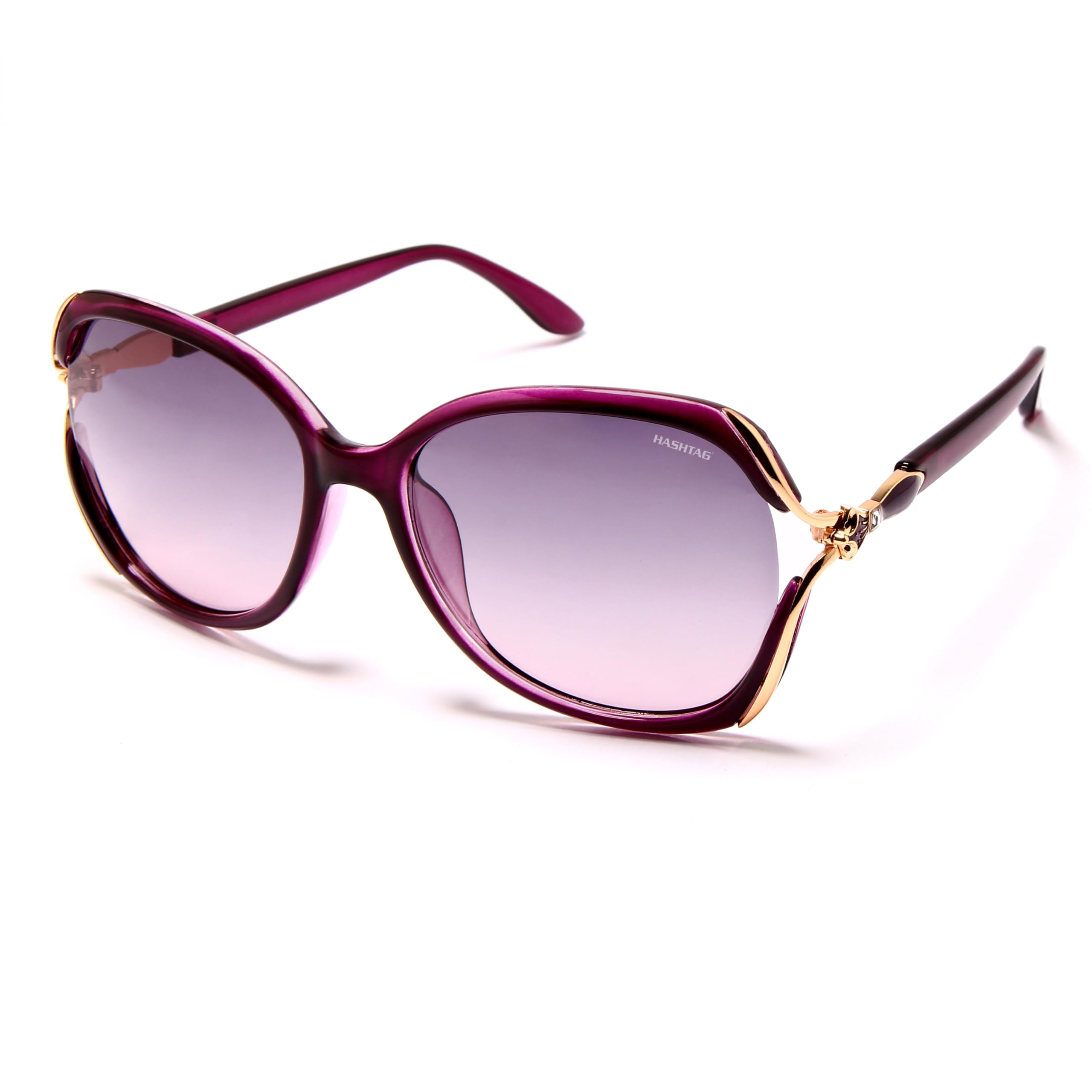 hashtag eyewear HASHTAG Sunglasses for Women | Full Rim Butterfly Branded Latest and Stylish Sunglasses | Polarized and 100% UV Protected | Medium | TT(4)-8262-Red-picture-22
