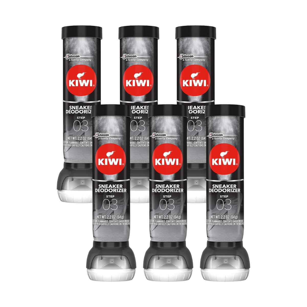 KIWI Sneaker Deodorizer Shoe Odor Spray - Controls odor all day, 2.2 OZ
