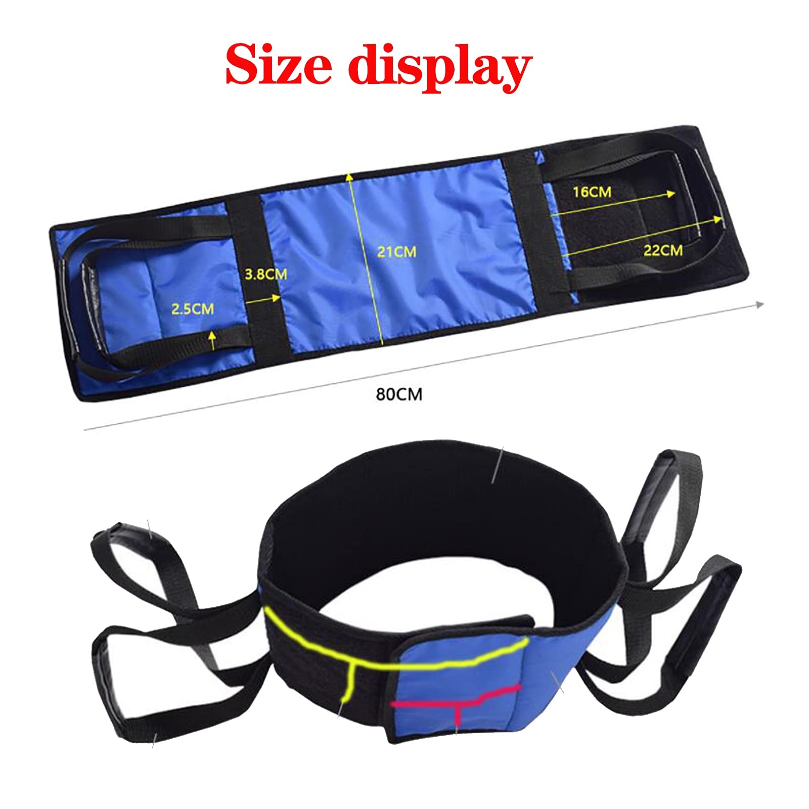 Levantador de Piernas, Aid Thigh Lifter Strap Asistente de levantamiento de piernas, Band Mobility Device para discapacitados Ancianos Salud limitada Cuidado Personal