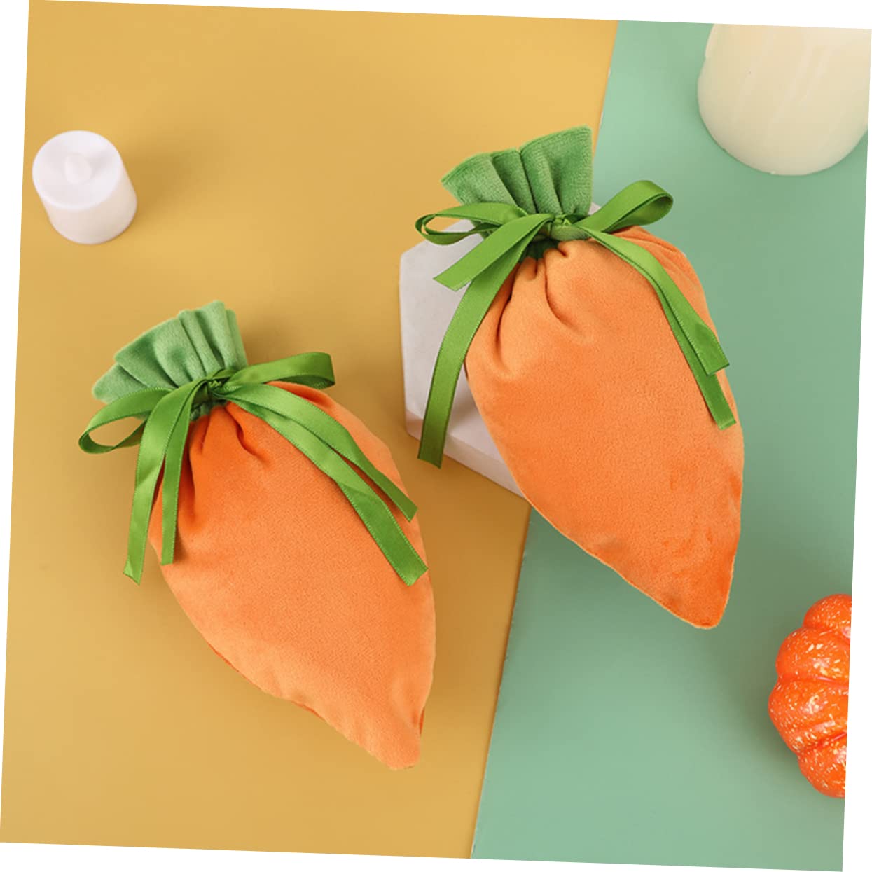 COLLBATH 4 Sätze Süßigkeiten Taschen Klein Süßigkeitenbeutel Favorisieren Taschen Behandeln Party Geburtstag Kordelstring Hasentasche Brottüten Brotspeicherbeutel Tuch 4 Stück * 4