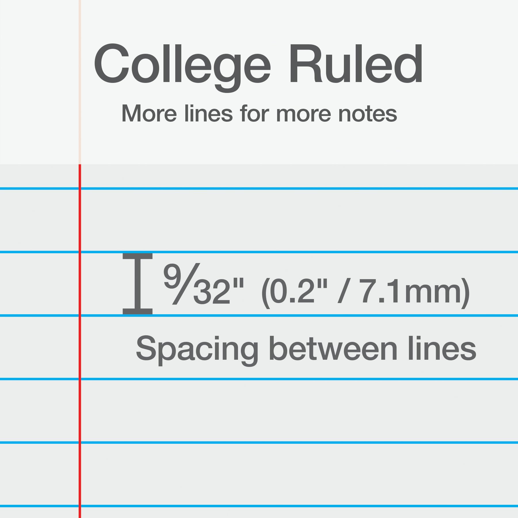 Oxford 1 Subject Spiral Notebook, Notebook for School, Plastic Covers, Back to School Supplies, College Ruled, 100 Sheets, 5 Pack, Assorted Primary Colors: Black, Blue, Red, Green and Yellow (1009289) - Image 5