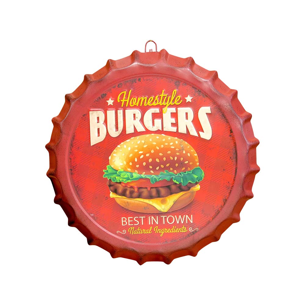 Amazon.co.jp: ボトルキャップ型プレート 35cm アメリカン雑貨