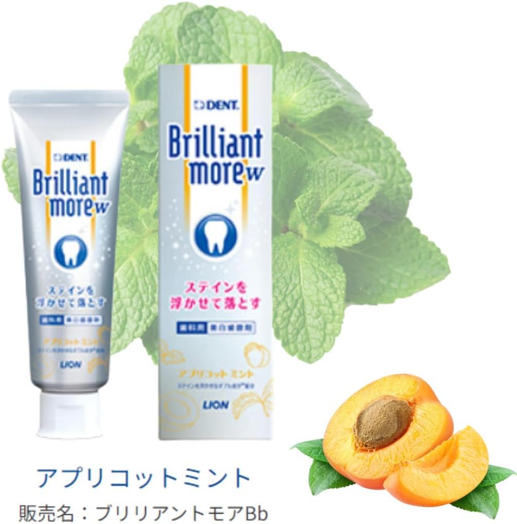 【1個】ブリリアントモアBa アプリコットミント 90g ハミガキ 口臭予防 予…