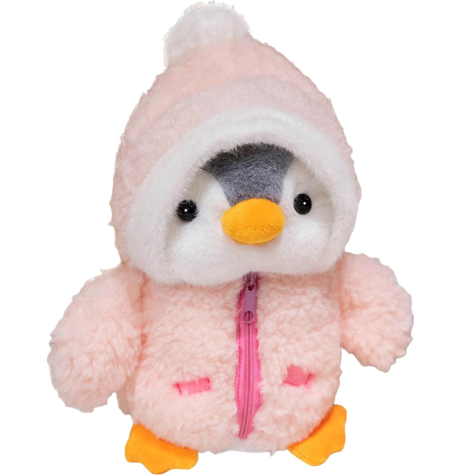 ZPSCXQ Penguin Plush Toy, Soft Pink Penguin Teddy, Cuddly Stuffed Animal For Children And Adults, Ideal For Home Decor And Travel Companionship, Compact Size 24.3 X 16.7 X 4.6 cm