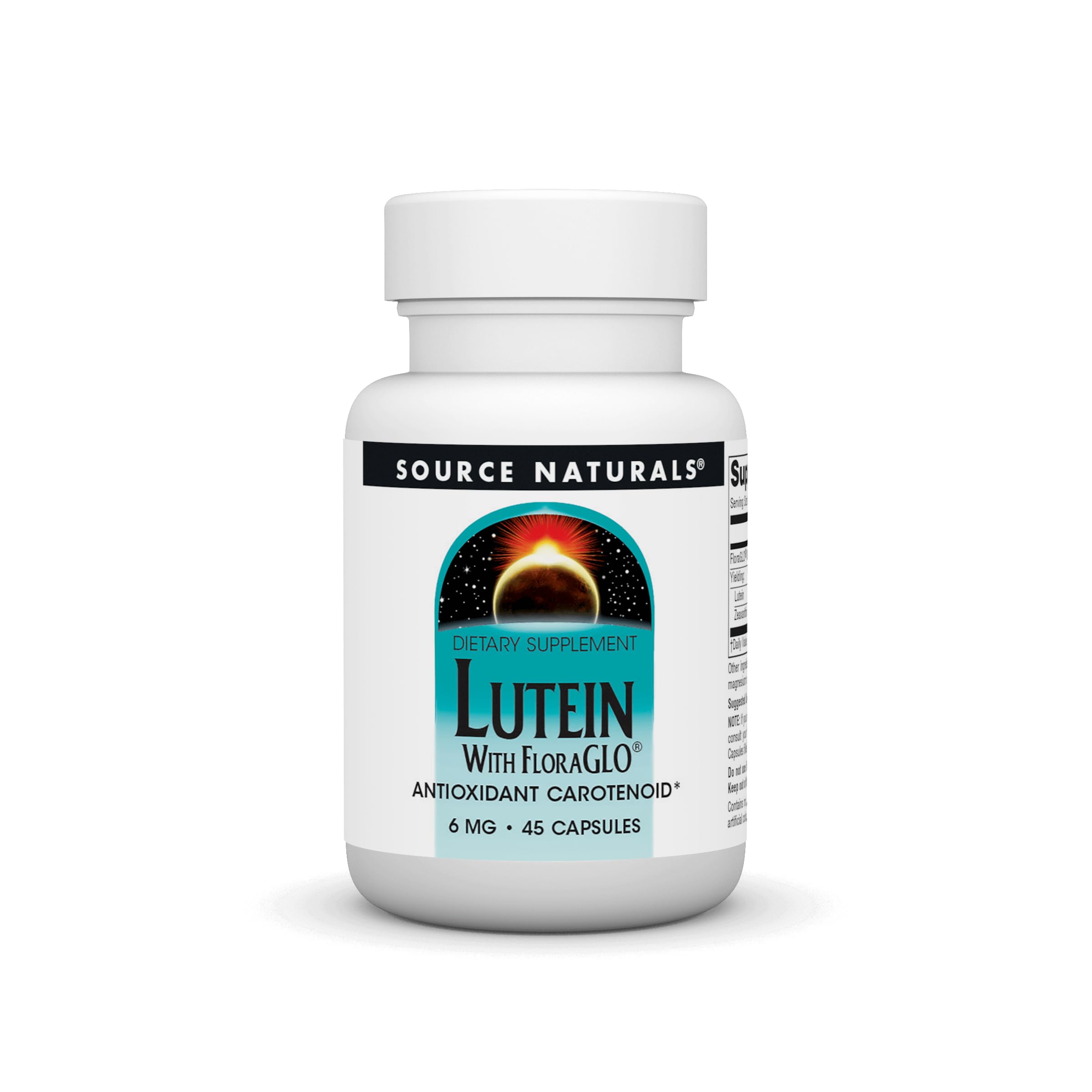 Source Naturals Lutein with FloraGLO, Antioxidant Carotenoid* -6 mg, 45 Capsules