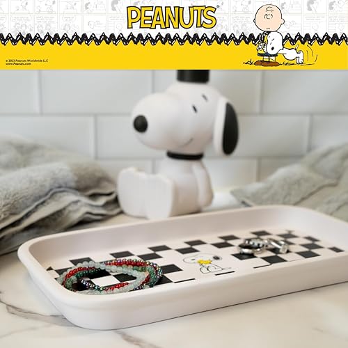 Miniatura 4 de Franco Collectibles - Bandeja de joyería a cuadros Peanuts Snoopy (producto oficial)