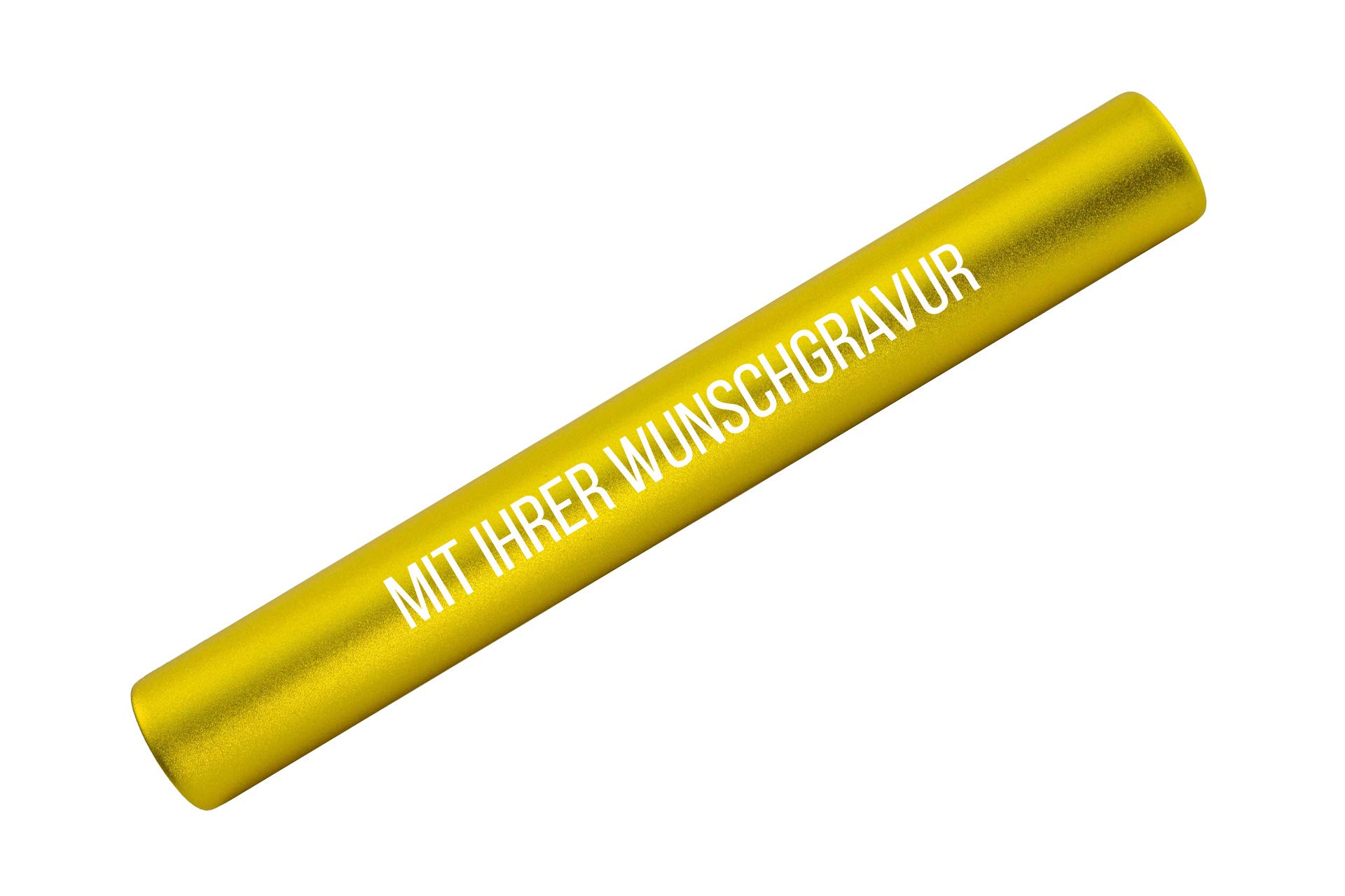 SNEG Staffelstab aus Aluminium mit Gravur Geschenk für Mitarbeiter, Motivation, Abschied, Amtsübergabe | Sport | hochwertige Gravur