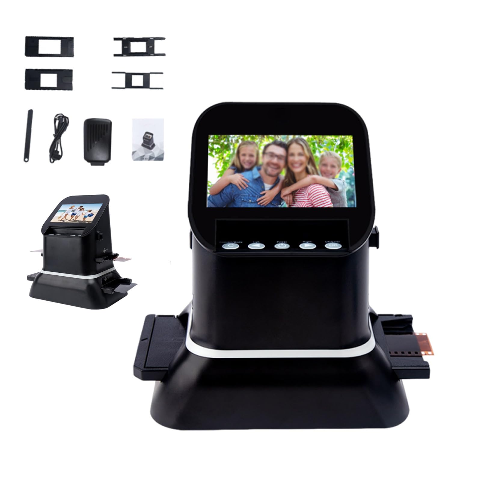Scanner Per Diapositive E Pellicole 35mm E Formato 120 | Scanner per pellicole e negativi 35mm, 127 e 120, Schermo 4.3 Pollici, Convertitore Autonomo con Uscita HDMI per Ricordi di F