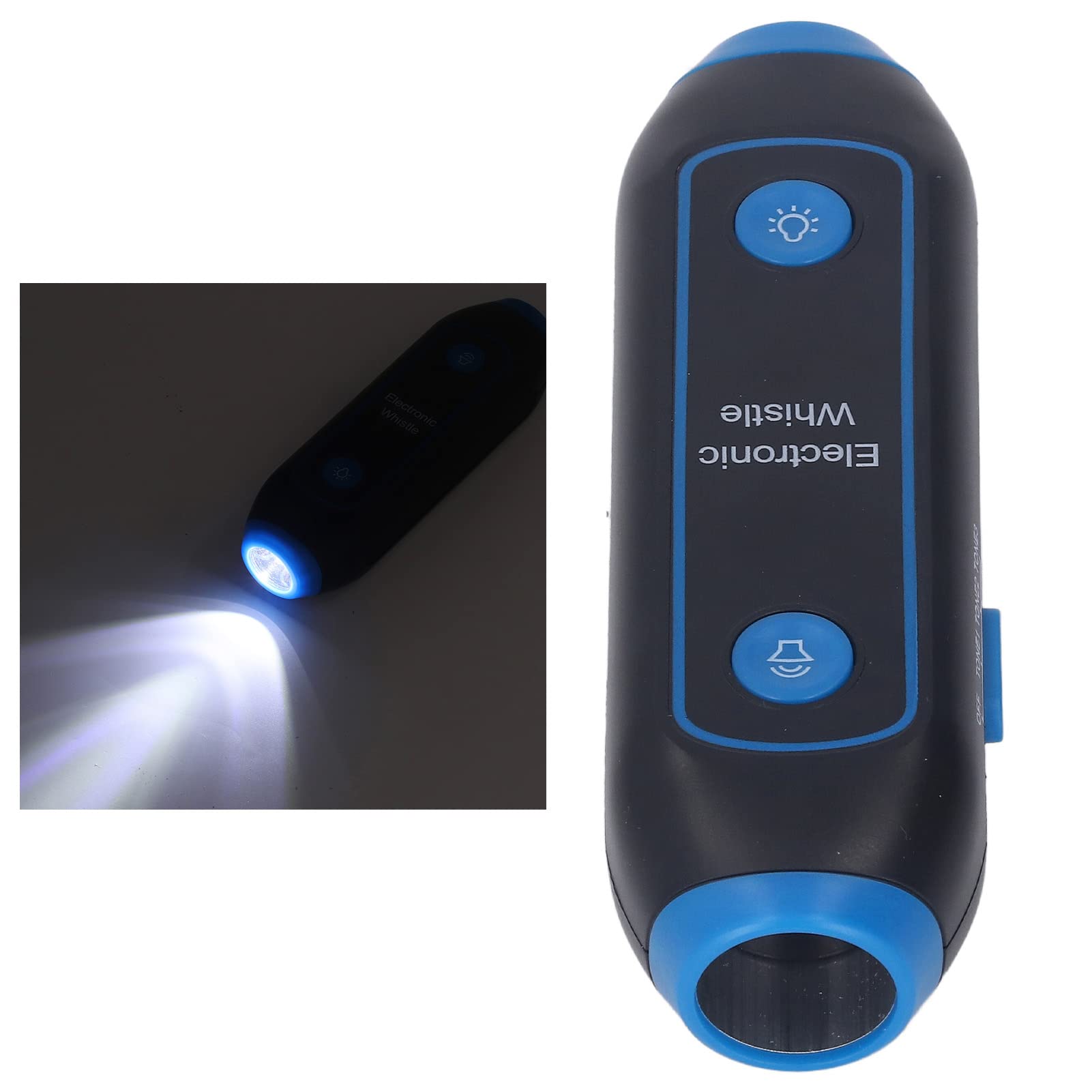 Cocoarm Fischio Elettronico ABS Fischio Sportivo Senza Soffio 3 Toni 3 Livelli di Volume con Luce LED e Cordino per Allenatori Arbitri Addestramento Animali Campeggio Escursionismo Uso di Emergenza