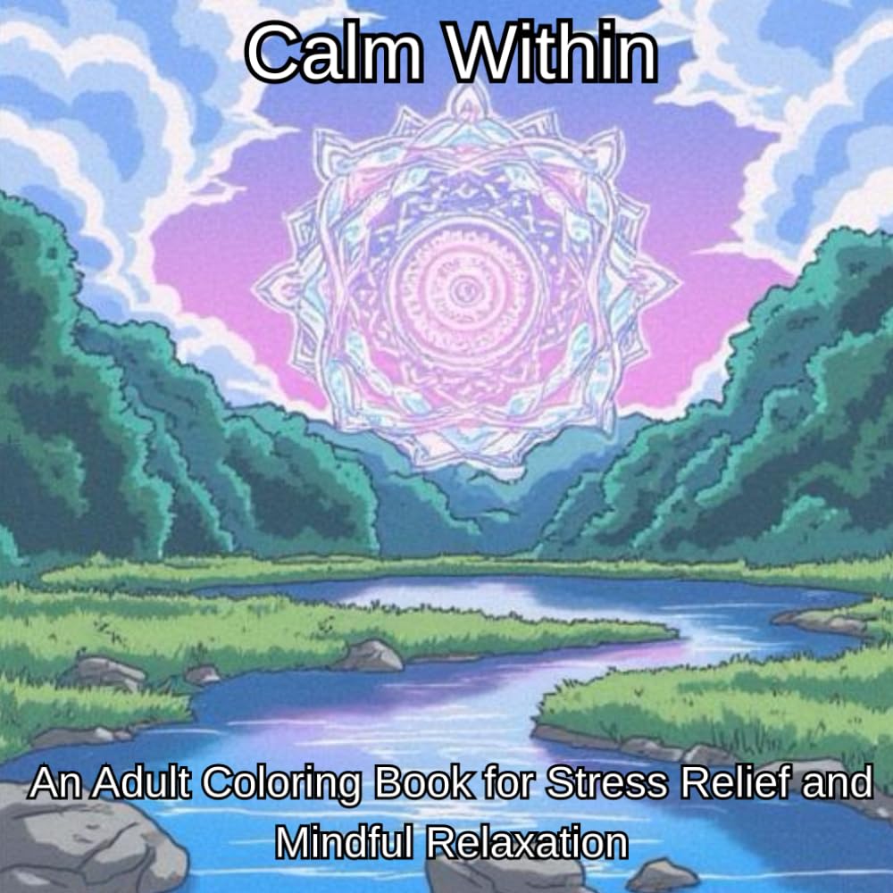 Calm Within An Adult Coloring Book for Stress Relief and Mindful Relaxation: Mindful Mandalas, Soothing Nature, and Cozy Spaces for Stress Relief and Creative Calm