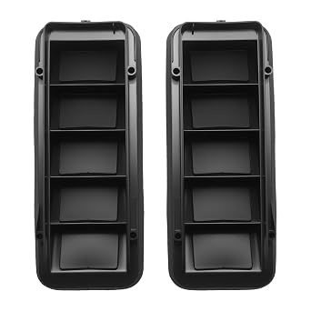 2 Pcs Cab Air Vent Relief Grille Compatible with Chevy Colorado Silverado 1500 2500 3500 GMC Canyon Sierra 1500 2500 3500 Back Panel Air Vent Relief Grille Replace# 13596856 59111
