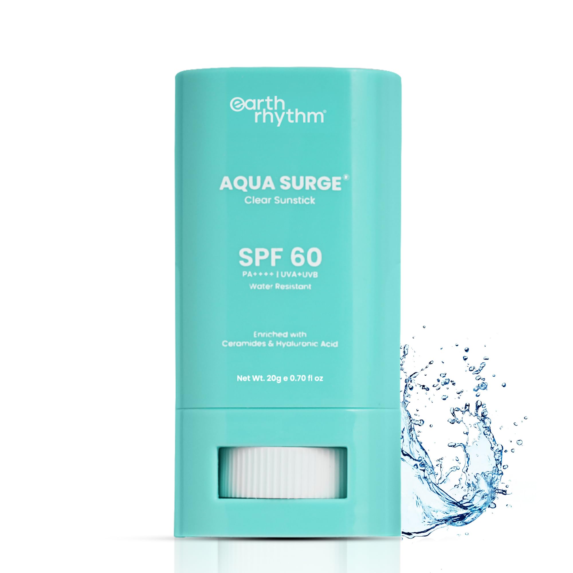Earth Rhythm Hyaluronic Sunscreen Stick SPF 60, PA++++ with Ceramides 