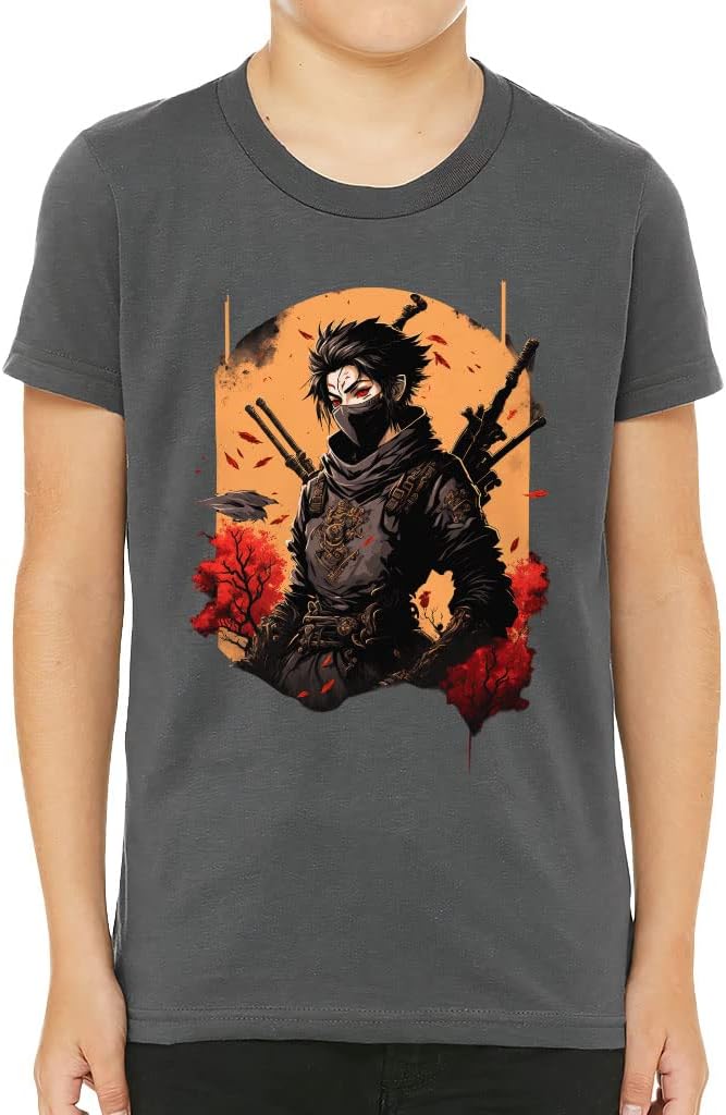 Ninja Graphic Kids' T-Shirt - Bright T-Shirt - Art Tee Shirt for Kids