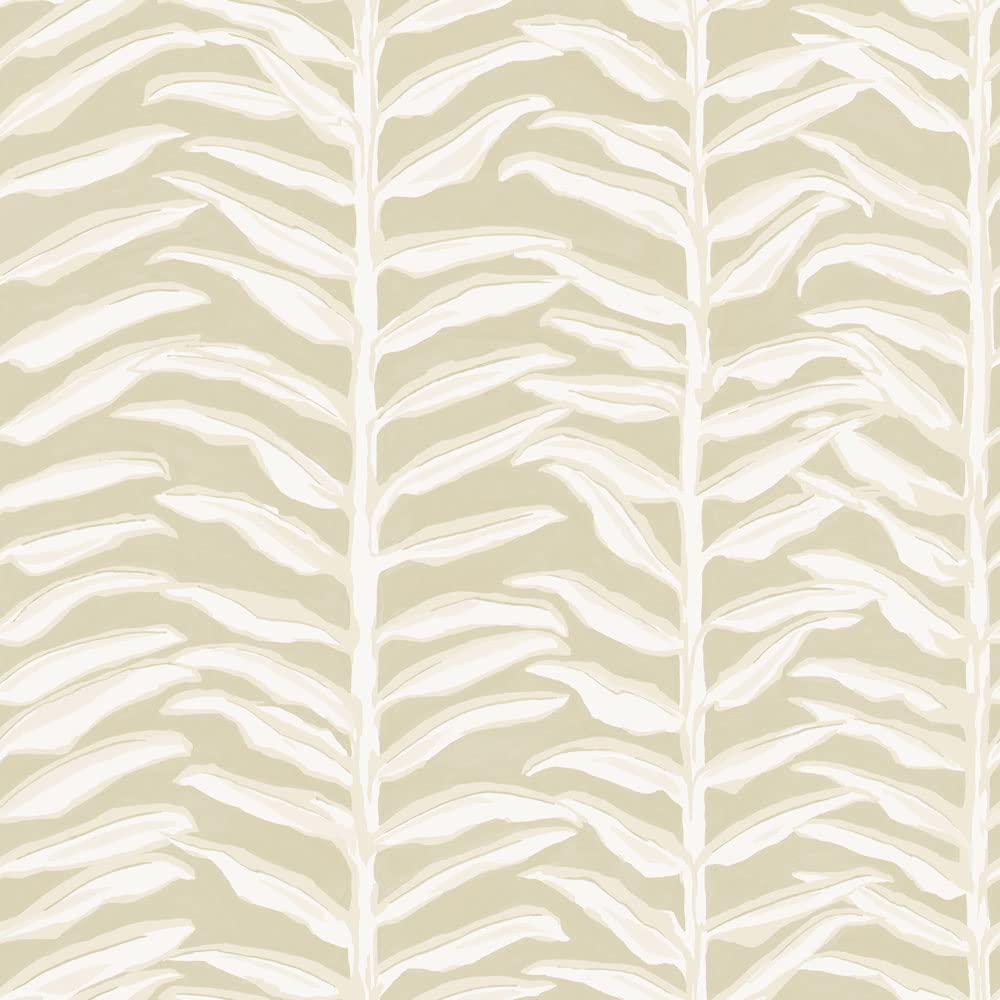 Tempaper Ivory Painted Vine Removable Peel and Stick Wallpaper, 20.5 in X 16.5 ft, Made in The USA