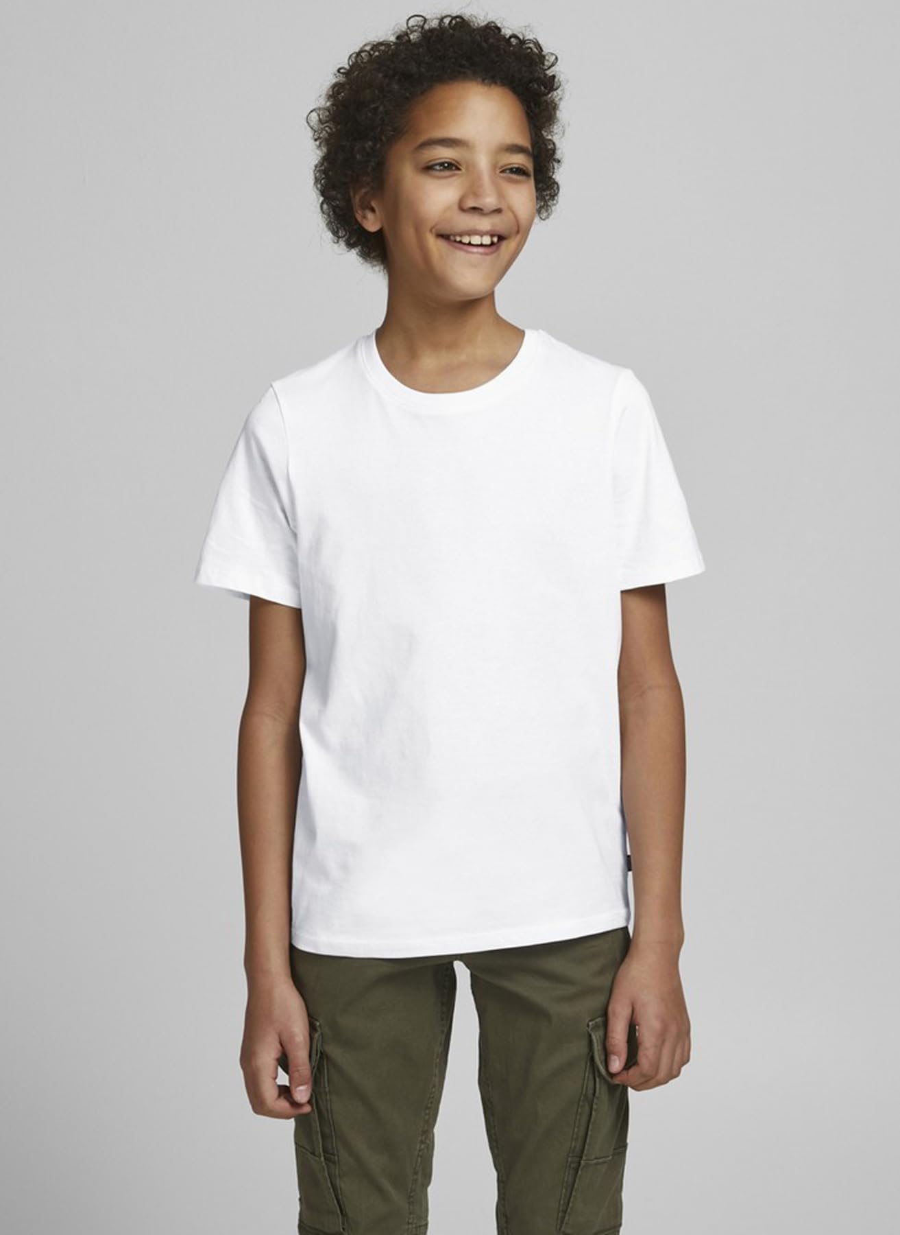 JJEORGANIC BASIC TEE SS O-NECK NOOS JNR Tişört Erkek çocuk