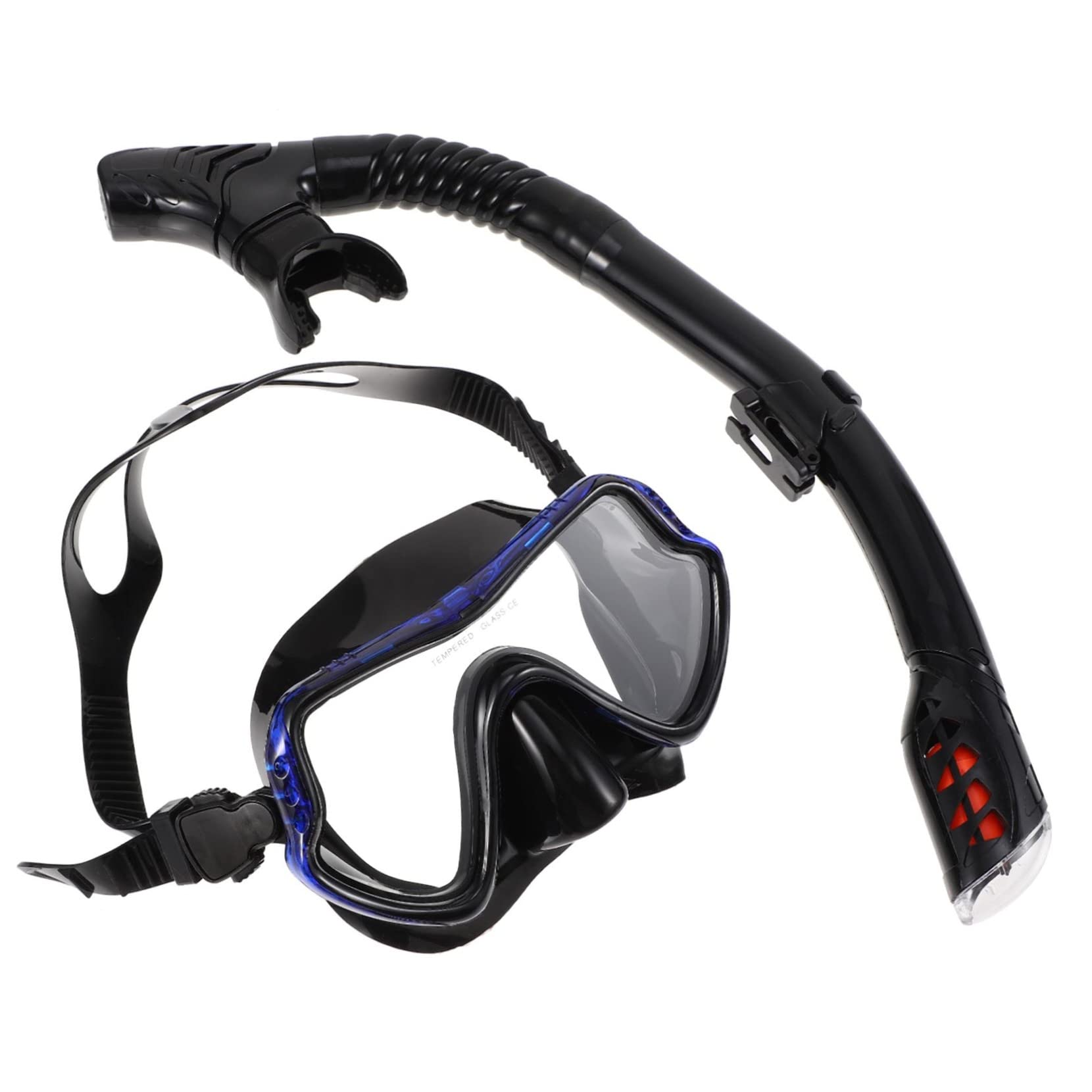 NAMOARLY Diving Goggles Snorkel Set Adult Snorkeling Mask Comfortable Compact Scratch