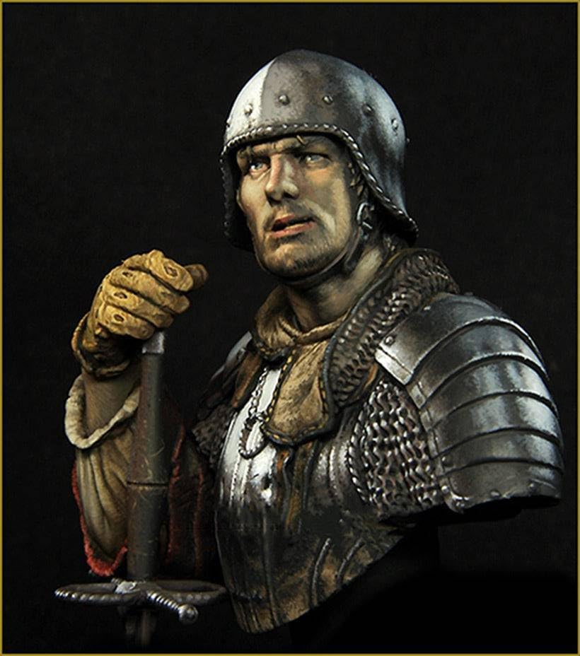 Kit maquette de chevalier médiéval 1/10 en résine, cadeau idéal pour modéliste