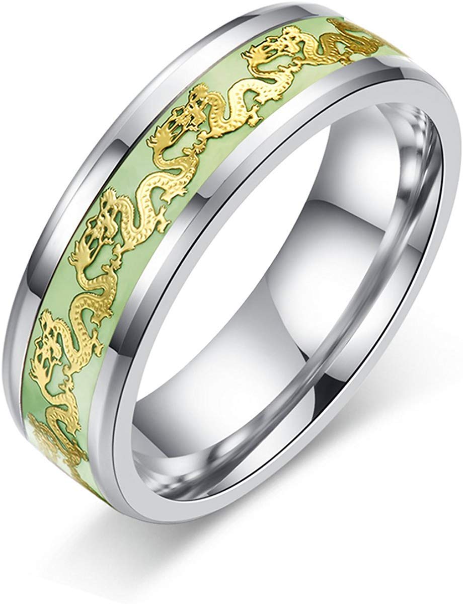 Via Mazzini No-Tarnish No-Rusting Stainless Steel Game of Thrones Nibelungen Dragon Glow in Dark Ring for Men (Ring0686) 1 Pc (B07YZHSFD3) Amazon Price History, Amazon Price Tracker