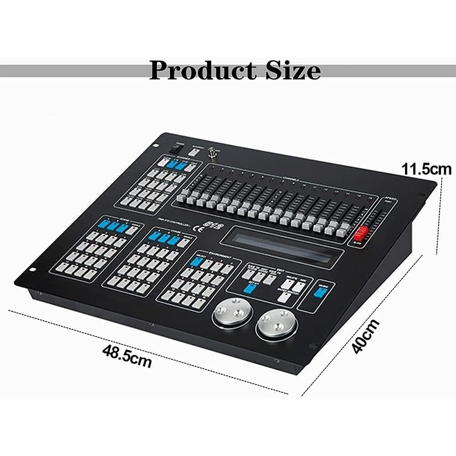 Controlador De DJ DMX 512, Mezclador Profesional para Control De Iluminación De Escenarios, Pantalla Digital Led, 16 Canales, para Fiestas, Eventos, Karaokes Y Bares.