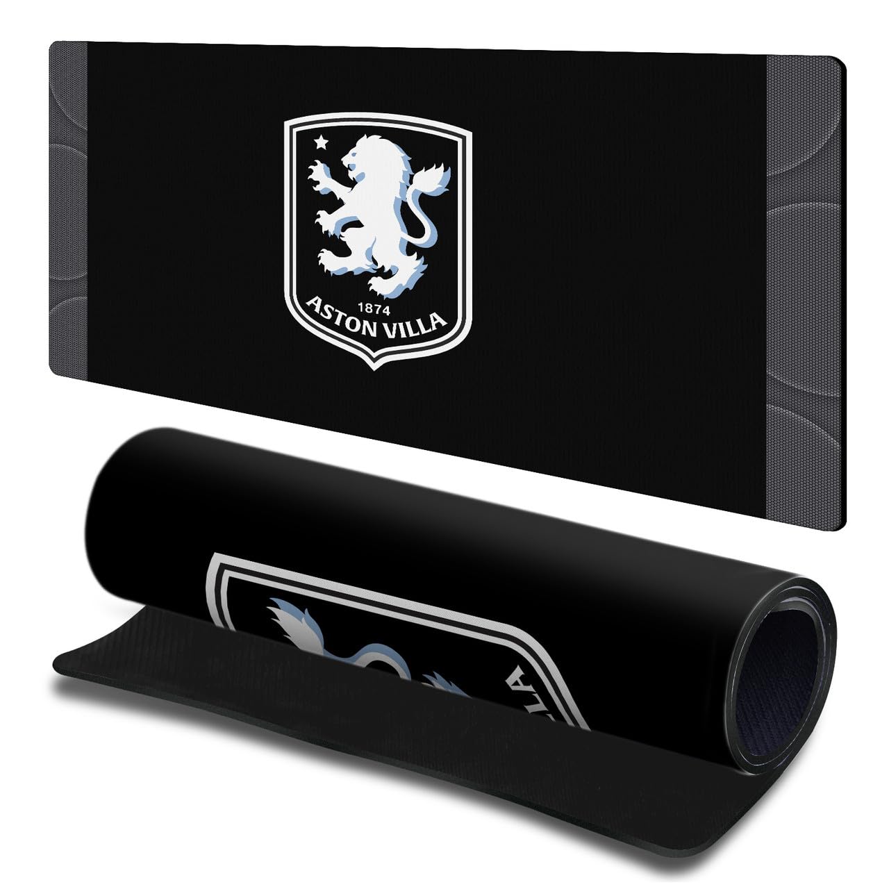 Head Case Designs Officially Licensed Aston Villa Football Club Black Away Kit Logo Icon Gaming Office Desk PC Keyboard Mouse Mat Pad 23.62 x 11.81 x 0.12 inches (600 x 300 mm) - L