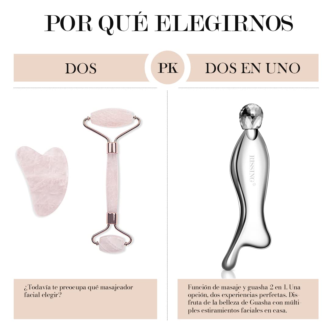 masajeador GuaSha, herramienta de raspado facial, bola de masaje multifuncional, acero inoxidable, compacto, suave, plateado