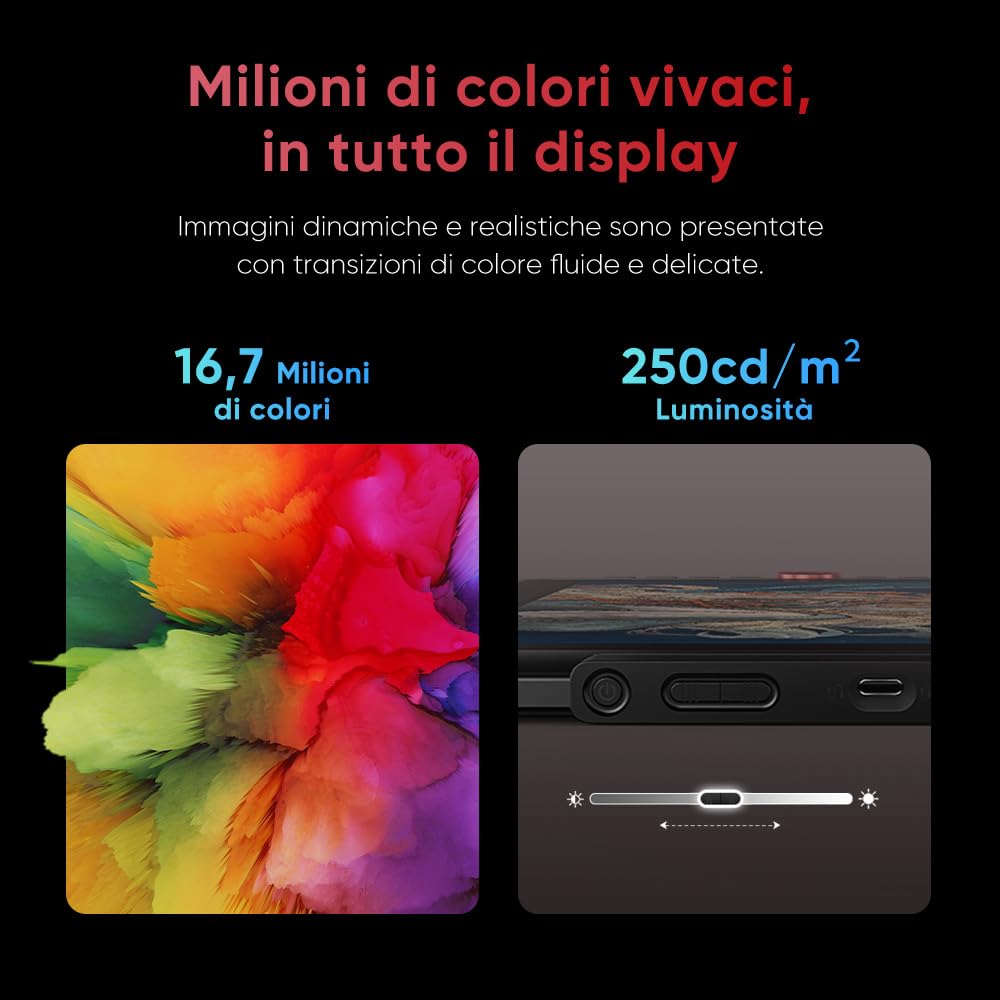 XPPen Tavoletta Grafica con Schermo Artist 15.6 Pro V2 display da 15,4 pollici, 16K livelli di pressione, 8 tasti rapidi e rotellina rossa, Supporto pieghevole incluso