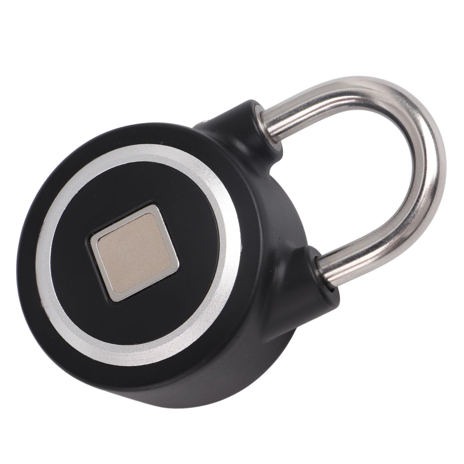 Fockety Candado de Huella Dactilar, Bluetooth IP65 Impermeable sin Llave biométrica Inteligente candado con App Desbloquear, Combinación electrónica de Bloqueo para al Aire Libre (Negro)