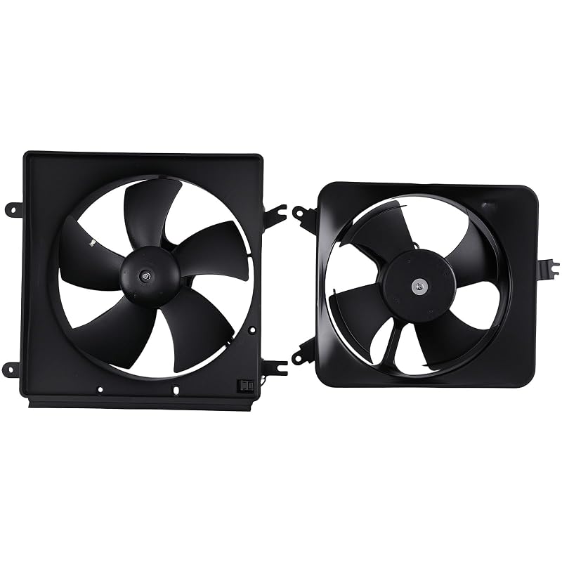 Conjunto de Ventiladores de Arrefecimento do Radiador e Condensador do Ar-Condicionado maXpeedingrods para Honda Accord 1994–1997 – 2 unidades