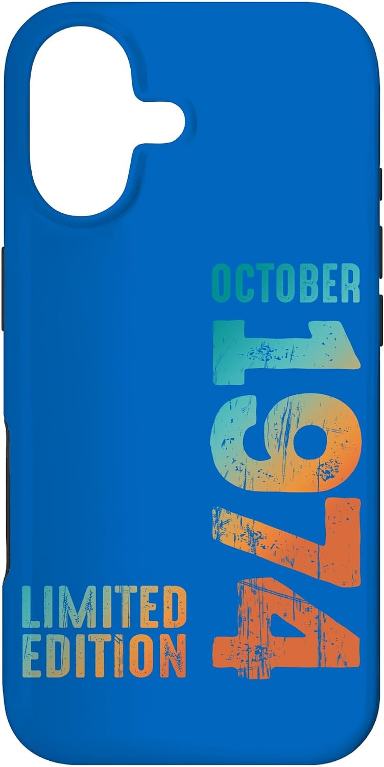 Awesome Limited Edition October 1974 Retro 1974 Vintage 1974 Case for iPhone 17