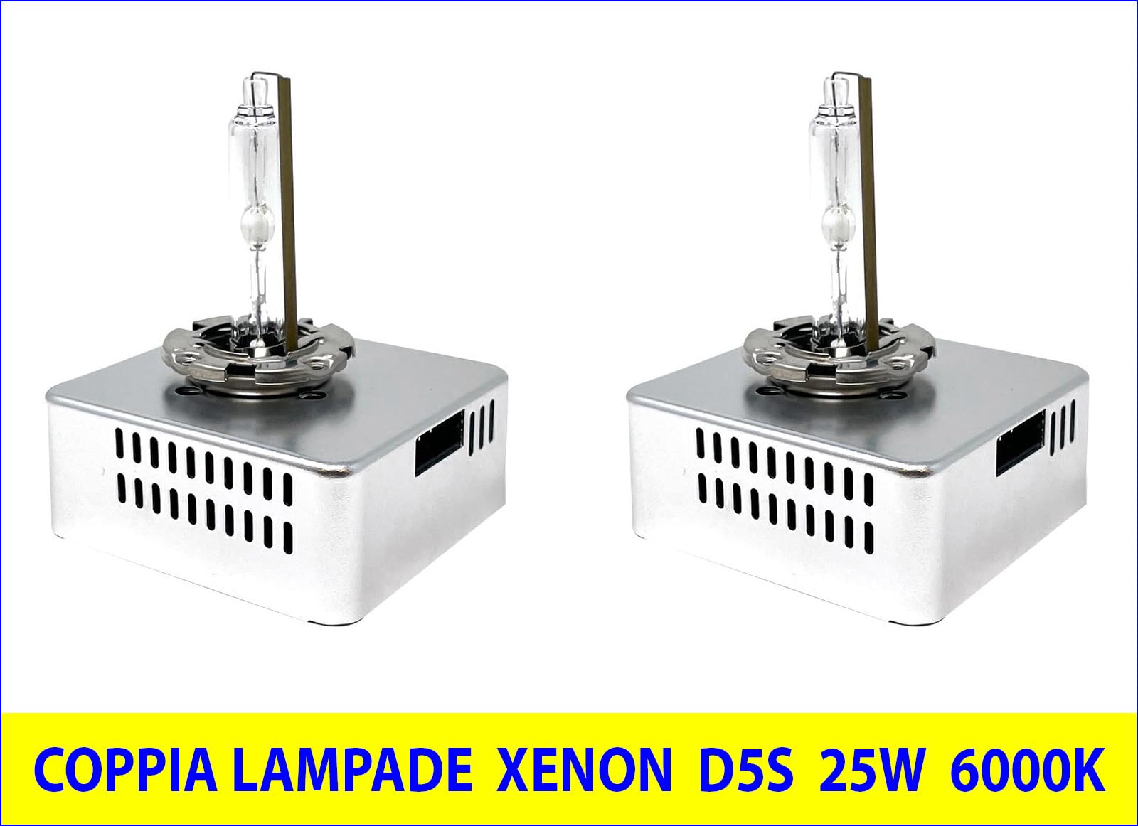 Generico Lampade Xenon D5S 25W 6000K Coppia Lampade COMPATIBILI con 500X dal 2015 in poi - GED5S