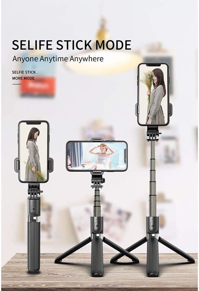 Stick Stick,Stick Selfie allungabile con Supporto Wireless remoto e treppiede,Portatile,Leggero