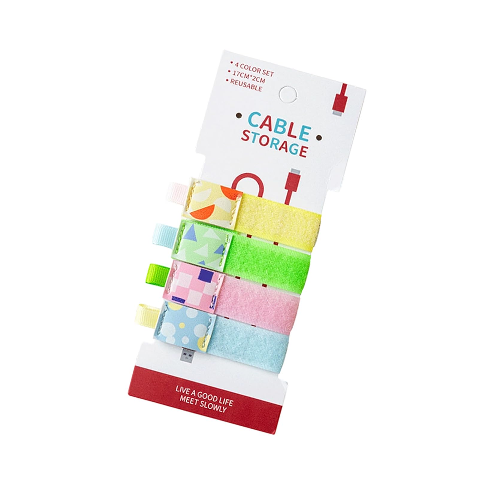 Tertioi B Practical Cable Ties Decent And Decorative Nylon Fixing Strap Cord Organizer For Tidy Desk And Travel Ag Cable Management
