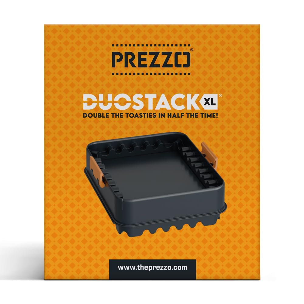 Prezzo Duostack XL - Double Toastie Crimper Add-On | Seals 2 Toasties at Once | Compatible with Prezzo Toastie Crimper XL (Sold Separately) | No Mess, No Leaks | Perfectly Sealed Toasties for Toaster