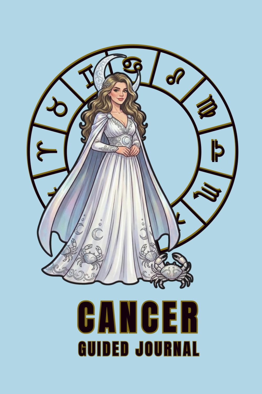 Cancer Guided Journal: A Shadow Work Diary | 6x9 Lined pages Astrology Notebook for Self-Discovery with Zodiac Traits, Self Reflection Prompts, Coloring Page , Manifestation & Goal Setting Pages.