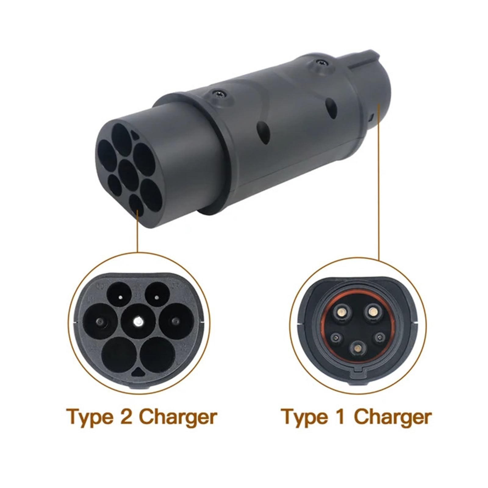 Amazon | EV アダプター IEC 62196 タイプ 2 からタイプ 1 J1772 32A