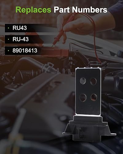 Miniatura 887 de SCITOO Resistencia de motor de ventilador HVAC para 2008-2013 para Chrysler 300/2008-2016 para Town & Country/2008-2010 para Dodge Charger/2008-2018