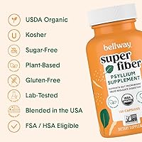 Vista 5 de Bellway Super Fiber Powder + Fruit, Cápsulas de fibra de piña y maracuyá