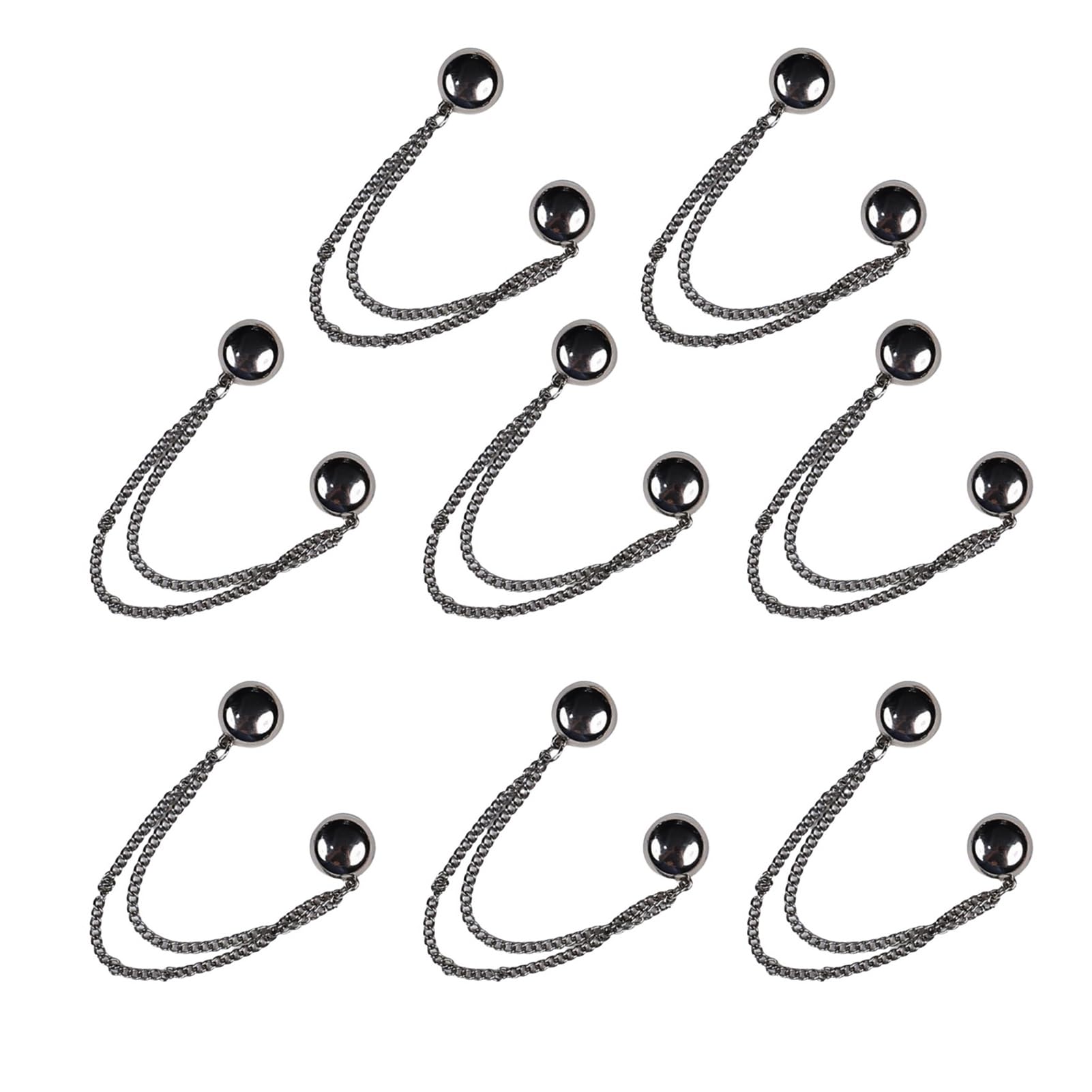 Mubsar Magnetic Clothing Attachment Clips Trouser Leg Button Adjustable Pant Leg Clips Pin Quick Shirt Fasteners