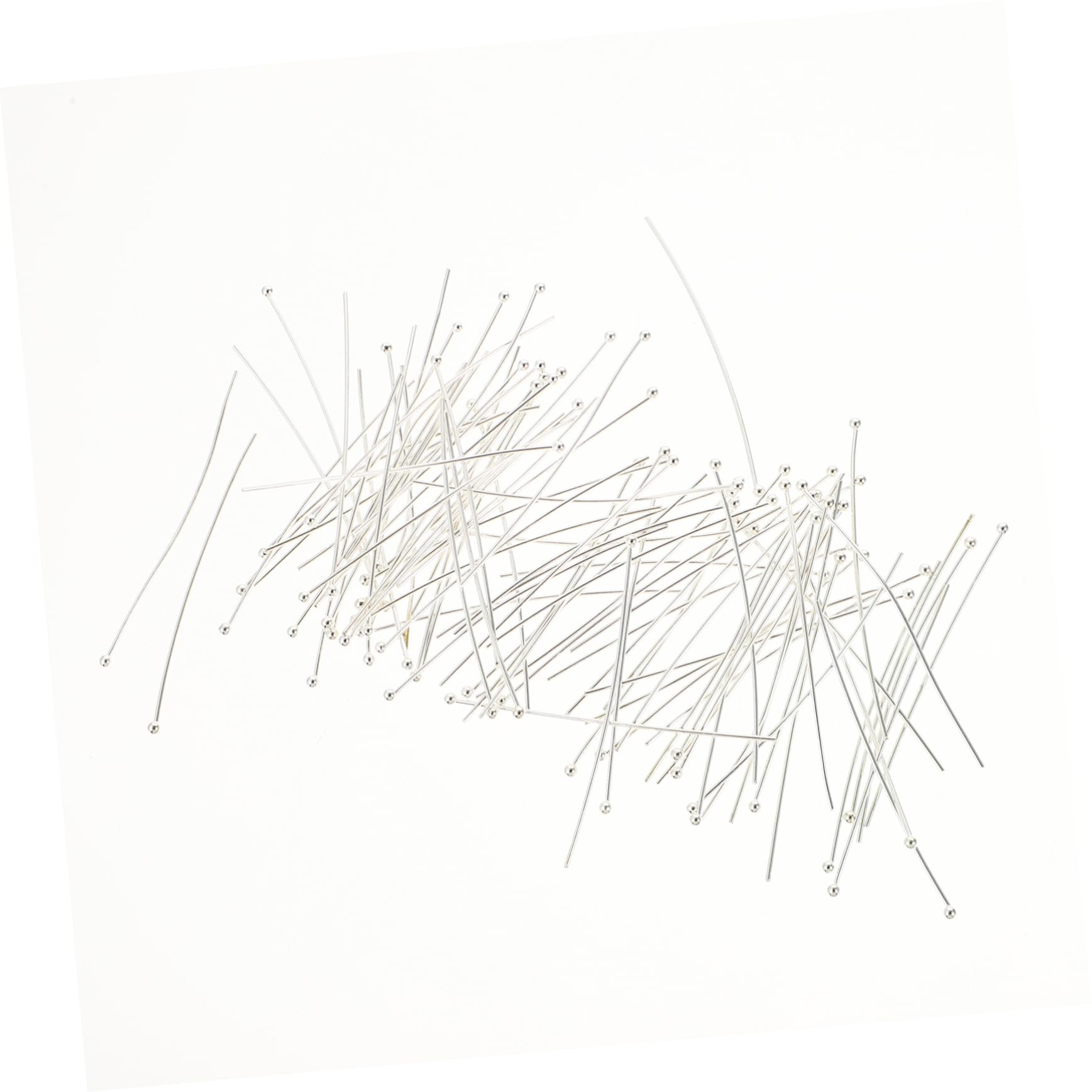 ERINGOGO 200pcs Ball Head Pins Jewelry Head Pins for DIY Projects Non-Slip Smooth Suitable for Earrings Necklaces Bracelets