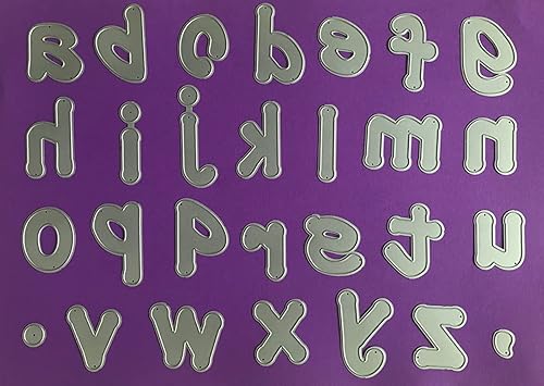 Miniatura 8 de Troqueles de alfabeto para hacer tarjetas, troqueles de corte de metal de 2 pulgadas para álbumes de recortes, troqueles de Navidad, troqueles de