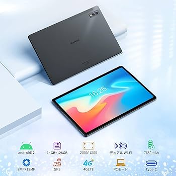【新品】Blackview Tab11SE アンドロイド14GB+256GB Amazon.co.jp: Blackview Tab11SE タブレット 10インチ Cellular