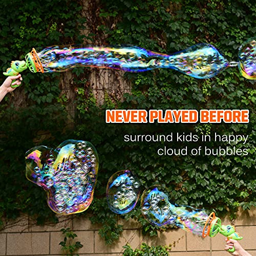 Bestjoy Kids Bubble Gun Machine For Toddlers 1-3, Big Bubble Wand Giant Bubble Blower Bubble Maker, Fun Dinosaur Outside Outdoor Toys Birthday Gifts For Boys Age 4-8 #TOP2